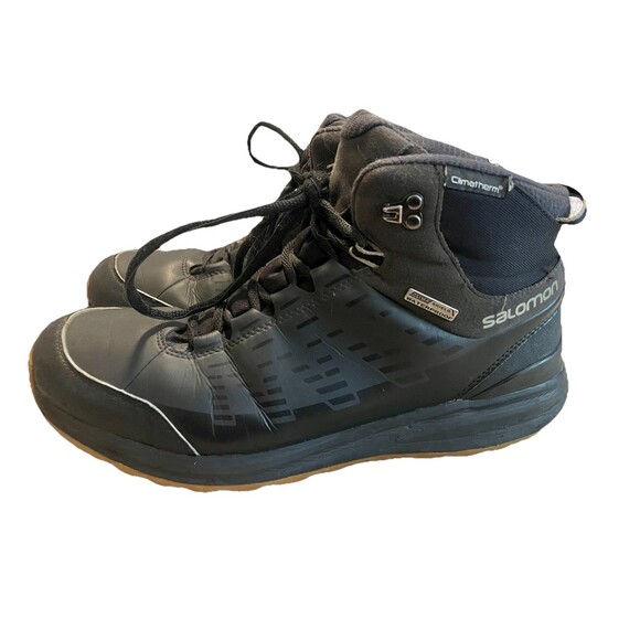 Salomon Kaipo 2 CS WP Waterproof Snow Boots Outdoor Hiking Mens 11.5 Black Gray - Picture 1 of 12